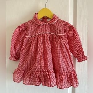 Vintage Gingham Baby Dress 12M​​​​​​​​​​